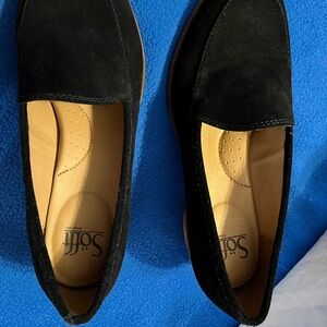 Sofft Black Suede Loafers